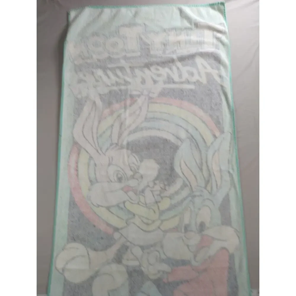Vintage Tiny Toon Adventures Towel Looney Tunes 90s All Cotton Franco RARE